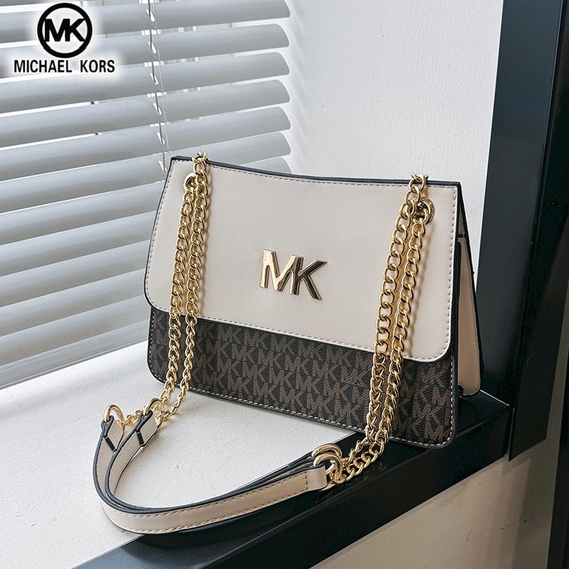 Michael Kors Damen Casual und Modische Crossbody-Tasche mit Einzelschulterkette MK Boutique-Handtasche Pendler-Tasche