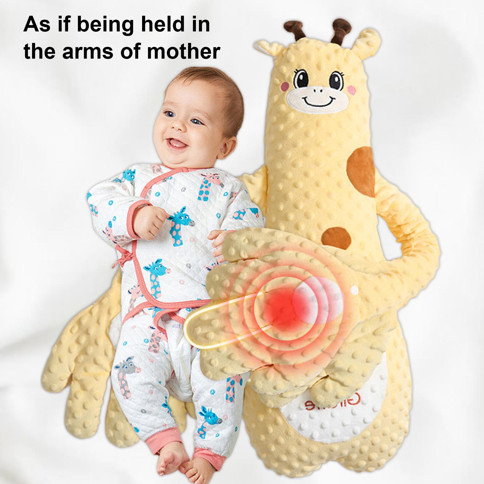 Baby Sleep Toy Baby Patter with 3 Adjustable Modes Interactive Stuffed Animal Shape Cushion Cozy Companion for Car Seat Nursery