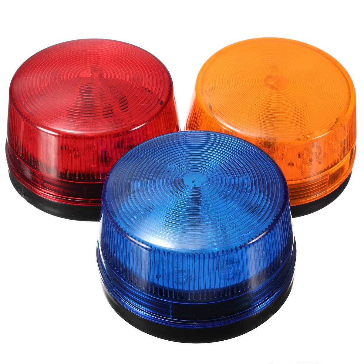 Haute qualité étanche 12V 24V 120mA en toute sécurité alarme stroboscopique Signal avertissement de sécurité bleu rouge Orange clignotant lumière LED