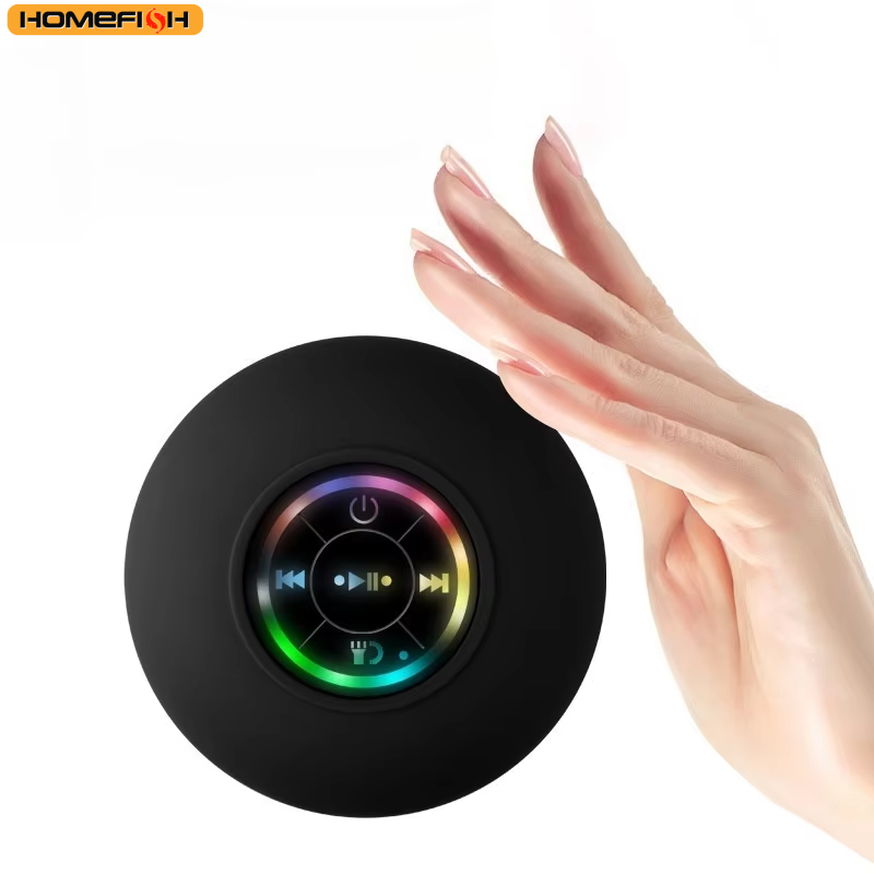 Homefish 2025 novo banheiro à prova dwireless água sem fio led ventosa mini alto-falante bluetooth portátil esportes ao ar livre alto-falantes estéreo