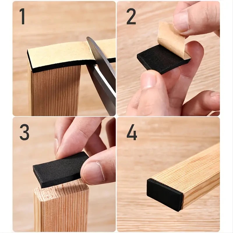 Diy cadeira pés antiderrapante adesivo almofadas mesa pé almofadas mudo usar sofá móveis anti-risco mesa perna almofadas