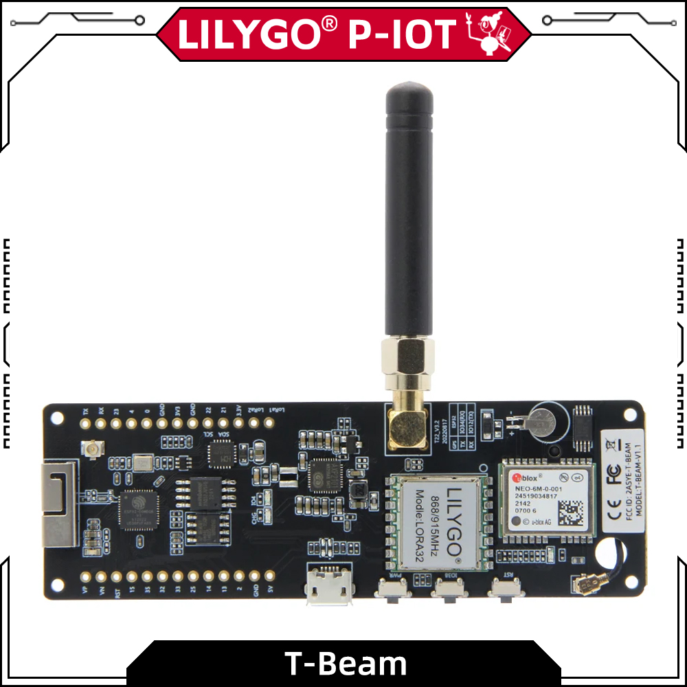 LILYGO® TTGO T-Beam ESP32 LoRa papan pengembangan 433MHz 868MHz 915MHz 923MHz SX1278 SX1262 SX1276 modul GPS NEO-6M NEO-M8M GNSS