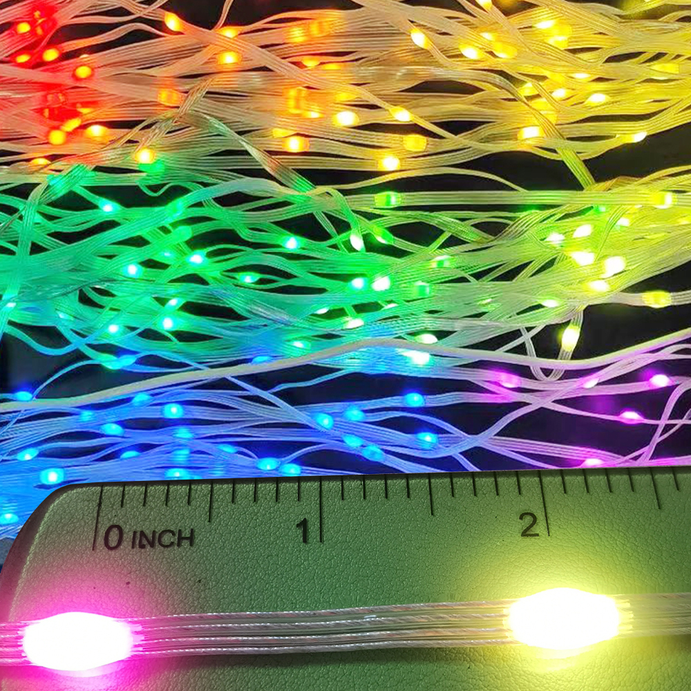 20M400LEDs WS2812B LED cadena Dreamcolor luces de Navidad cadena RGBIC iluminación direccionable cortina inteligente cadena de luz DIY