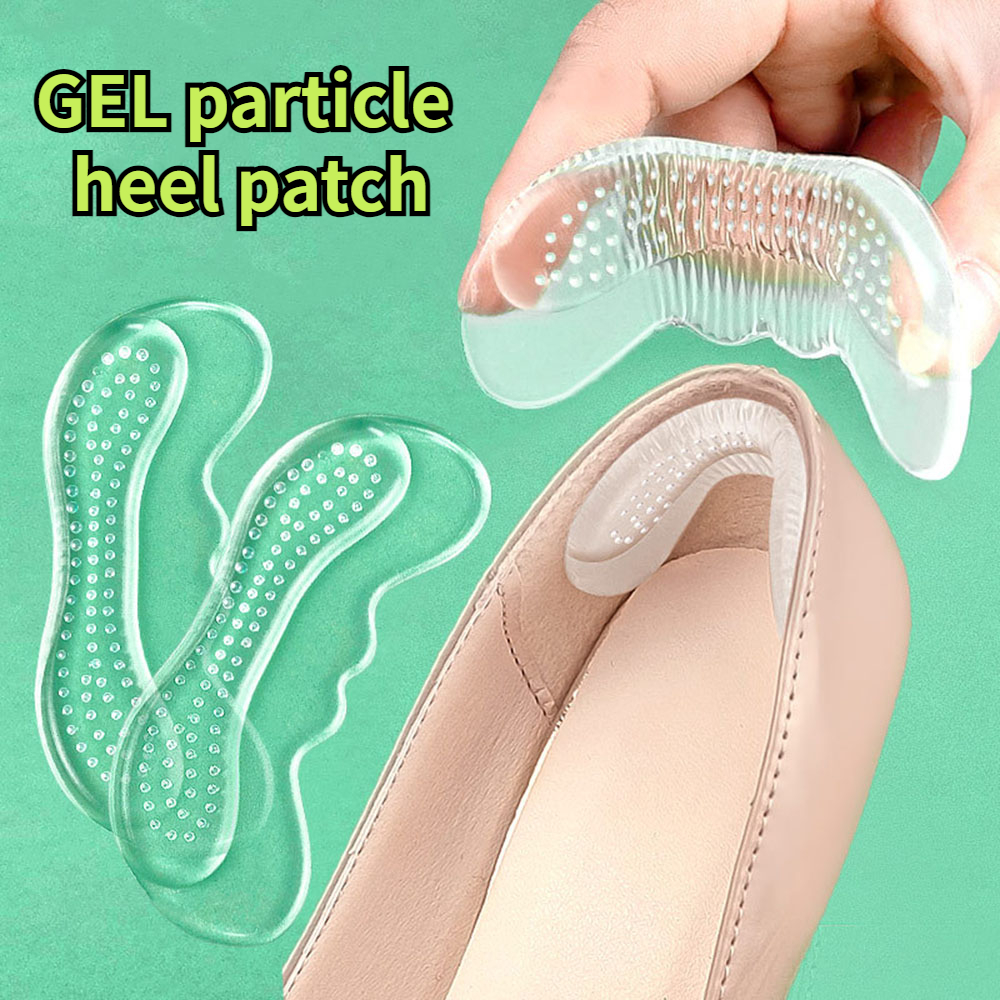 Protezioni per tallone in silicone Scarpe da donna di qualità Cuscino per tallone Prodotti per la cura del piede Cuscinetti per scarpe antiscivolo per inserto per scarpe con tacco alto