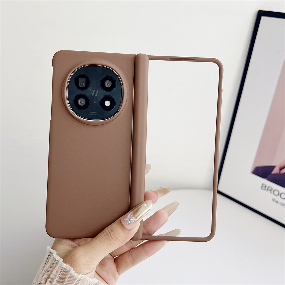 Einfarbige Handyhülle für OPPO Find N5 Achsscharnier, schützende PC-Hartschale auf der Rückseite