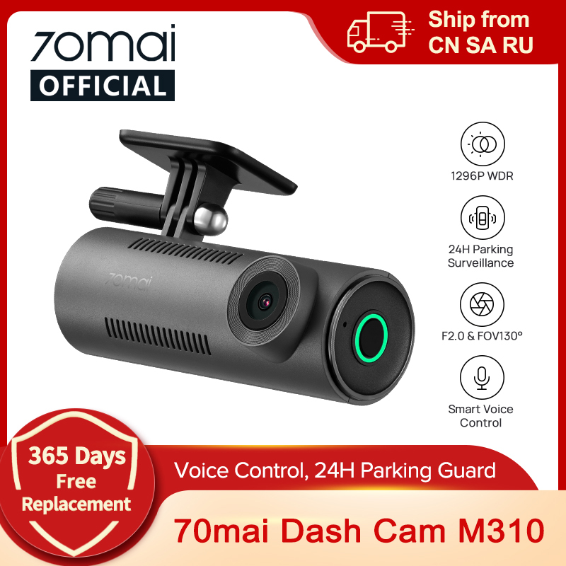 70mai Dash Cam M300 DVR Xe Ô Tô 140 ° FOV 1296P Nhìn Đêm 70mai M300 Dash Camera Xám 24H Chế Độ Đỗ Xe WIFI & Ứng Dụng Điều Khiển