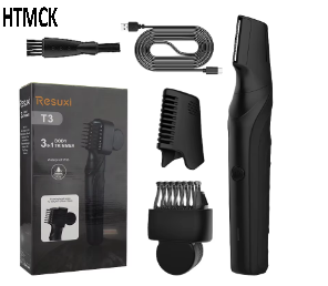 ชุดเครื่องโกนขนไฟฟ้าอเนกประสงค์ 3 in 1 สำหรับผู้ชาย รุ่นใหม่ IPX5 ล้างทำความสะอาดได้ทั้งตัว