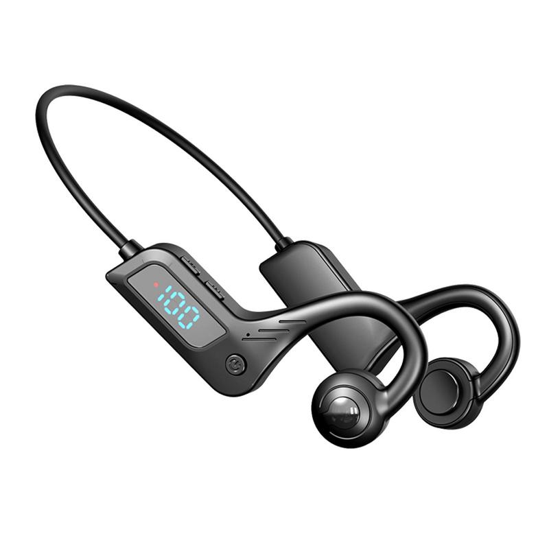 Auriculares inalámbricos de conducción ósea, auriculares de conducción inalámbrica, auriculares abiertos, auriculares de entrenamiento para deportes, entrenamiento y ciclismo