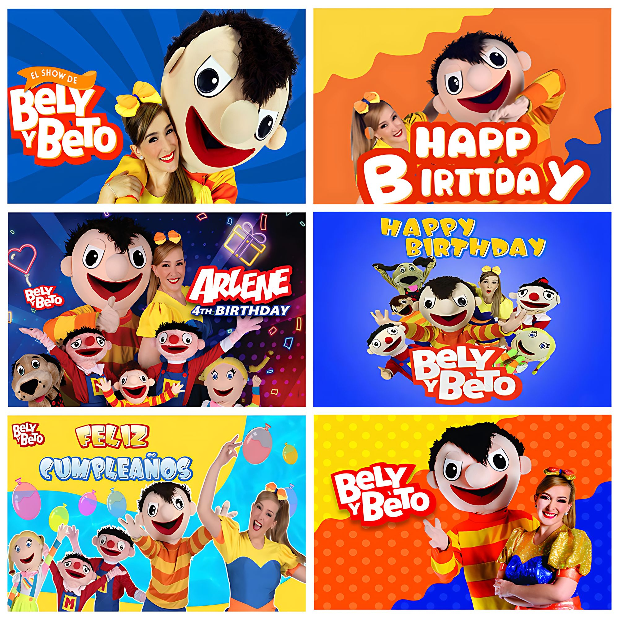 El Show de Bely y Beto Fondo de fiesta de cumpleaños Banner habitación de niños decoración de baño de bebé suministros accesorios de fotografía regalos de fiesta de juegos