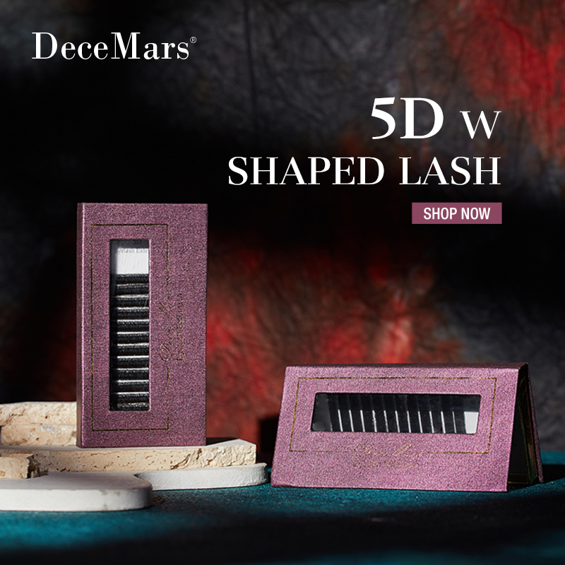 DeceMars 5D - W-vormige wimperverlenging (12 lijnen/lade) voor make-up