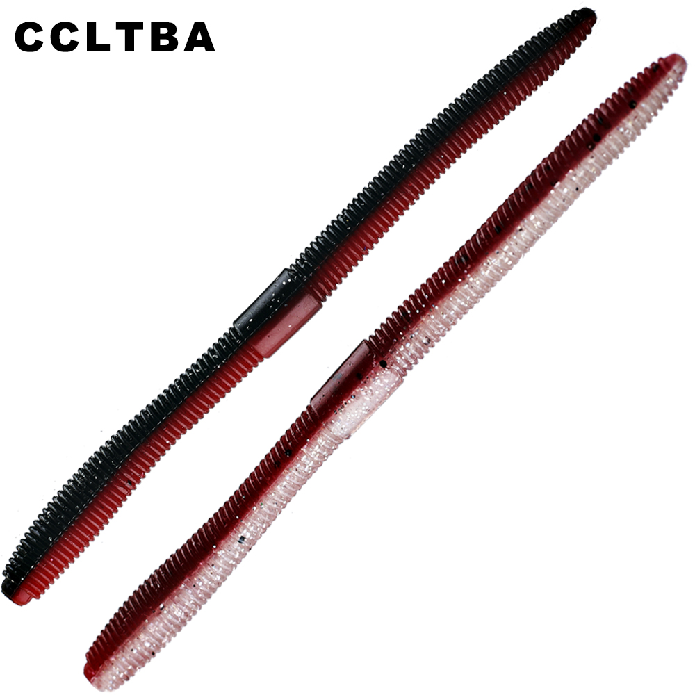 CCLTBA Verme Esca Morbida 9.8 cm 13.8 cm Esche Da Pesca In Silicone 15 pz 10 pz/borsa Lombrico Esche Morbide Affrontare