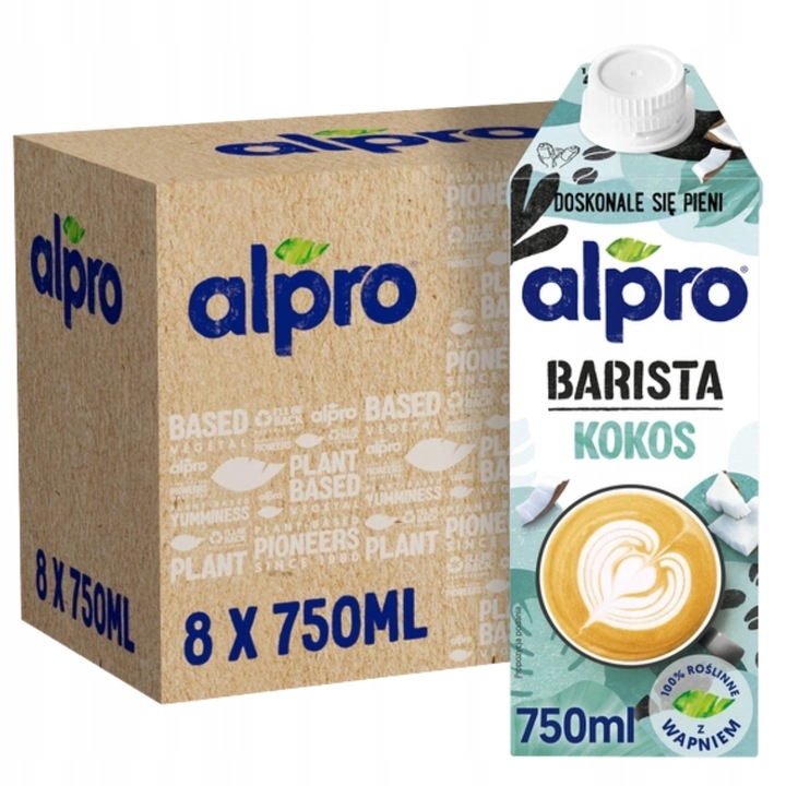 Alpro Barista Napój kokos 750 ml x 8 sztuk
