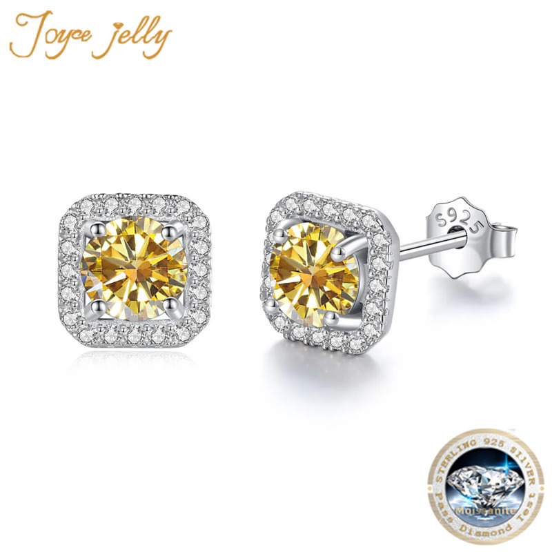 JoyceJelly 8H8A Taglio D Colore VVS Moissanite Orecchini con diamanti Gioielli in argento sterling 925 di lusso per le donne Prezzo all'ingrosso