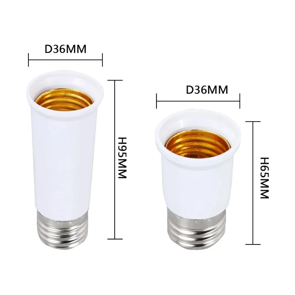 65mm-95mm Lampenfassung E27-E27 Verlängerter Lampenfassung E27 Auf E27 E27 Konvertierung Lampenfassung Adapter Konverter Sockel Lampe