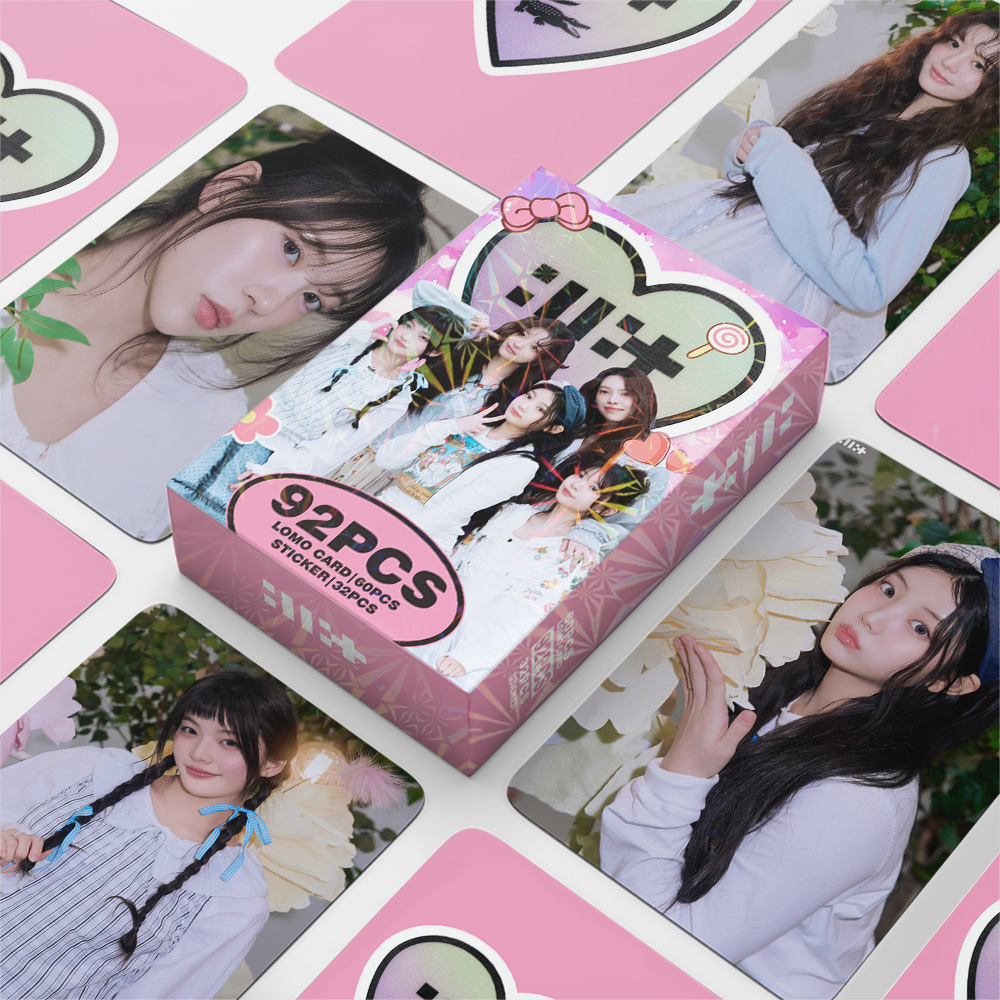 92 шт./компл. Kpop ILLIT Lomo карты лес воспоминаний фотоальбом фотокарта для фанатов коллацеон