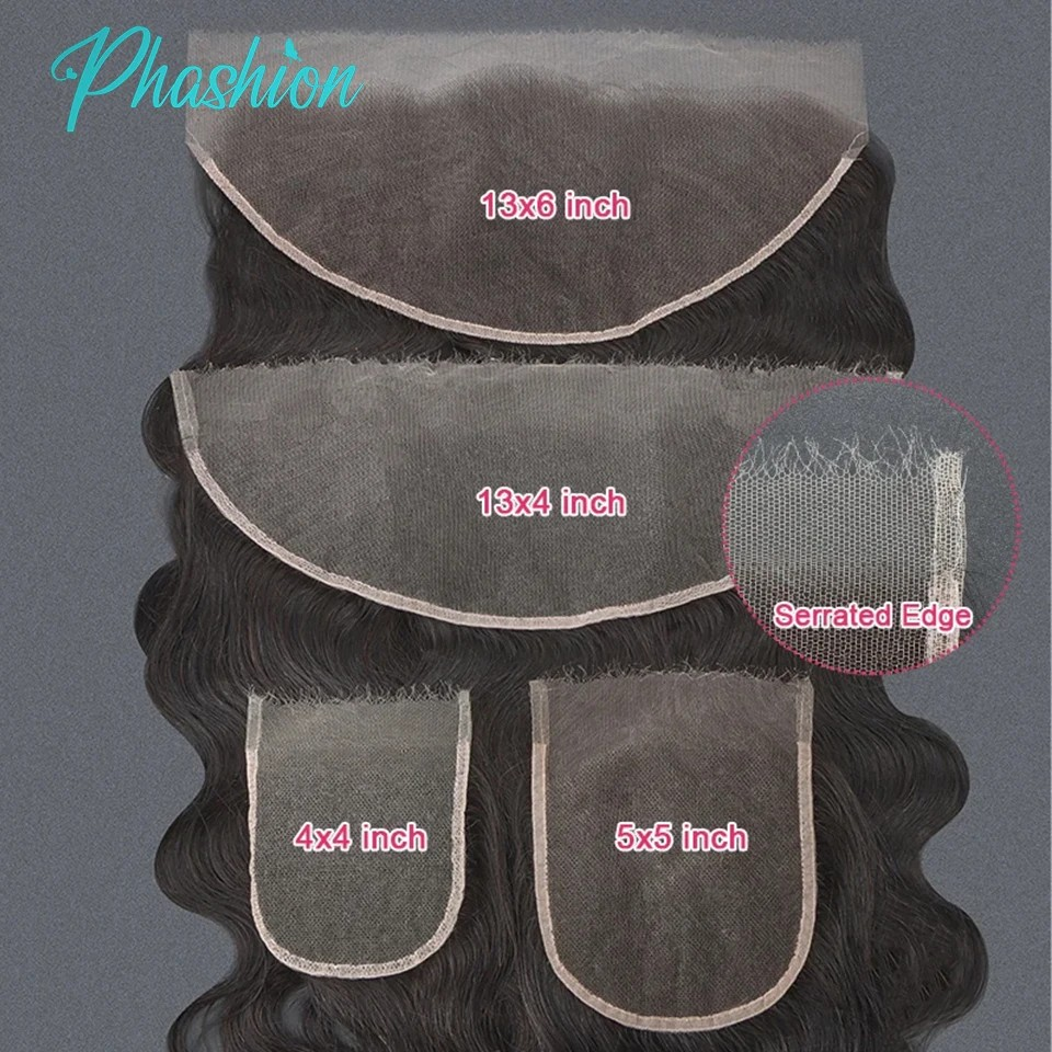 Phashion HD 13X6 13X 4ลูกไม้ด้านหน้าแบบตรง4X4 5x5 6x6สวิสปิดเต็มตัวเฉพาะสีดำธรรมชาติ100% เส้นผมมนุษย์