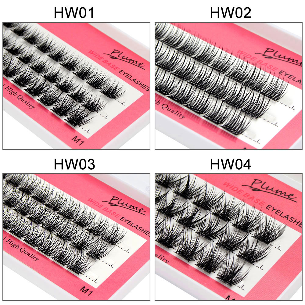 ขนตาปลอม Moonlily 3D Silk Lash Extensions แบบแยกช่อ DIY ขนตาปลอมแบบกลุ่ม นุ่มมาก สไตล์ธรรมชาติ สำหรับแต่งหน้าส่วนตัว