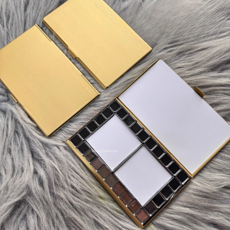 Brass Empty Watercolor Palette TN Magnetic Watercolor Box Portable Travel Paint Tray Color Palette Beginner Art Supplies