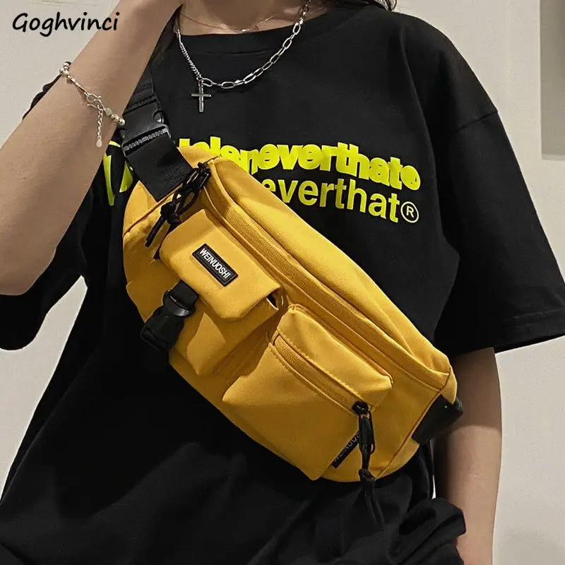 Sacos de peito unissex casais multi-bolsos lazer grande capacidade viagem compras cintura packs ins hip-hop moda chique rua