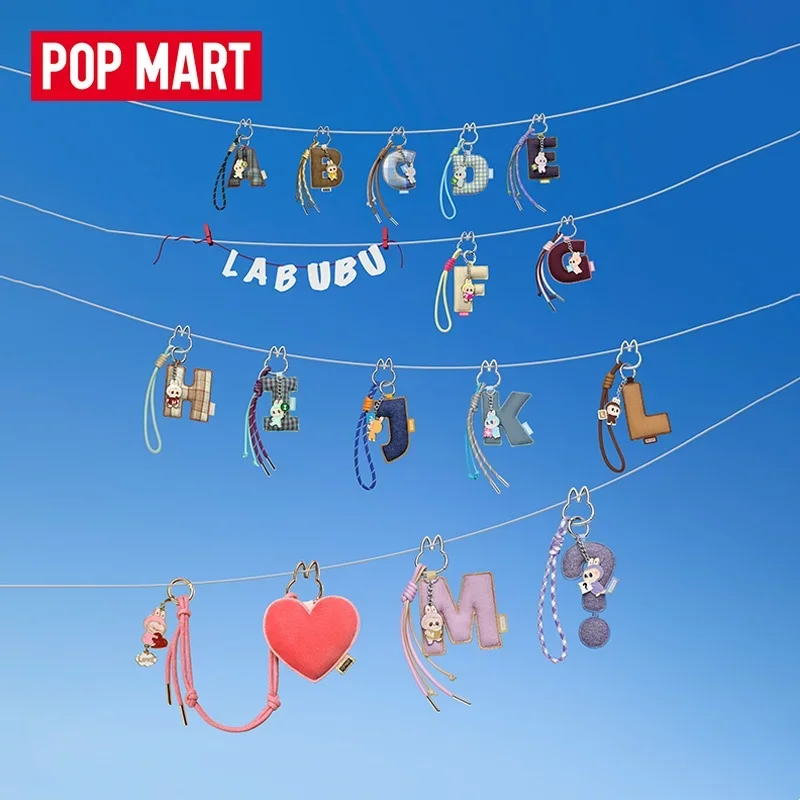 POP MART THE MONSTERS PIN FOR LOVE Series Подвеска с буквами Слепая коробка Mystery Box Guess Bag Игрушки Кукла Аниме Фигурка Украшения Подарок