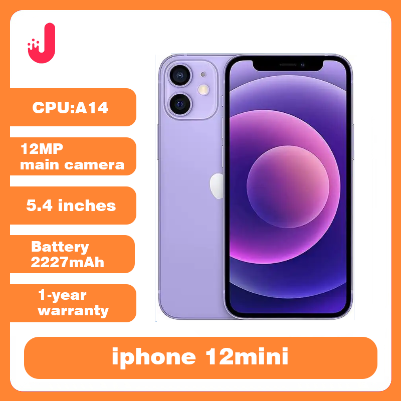 Teléfono inteligente iPhone 12 Mini 5G usado, teléfono móvil Original con iOS A14, 4GB de RAM y almacenamiento de 64/128/256 GB, cámara Dual de 5,4 pulgadas de 12MP