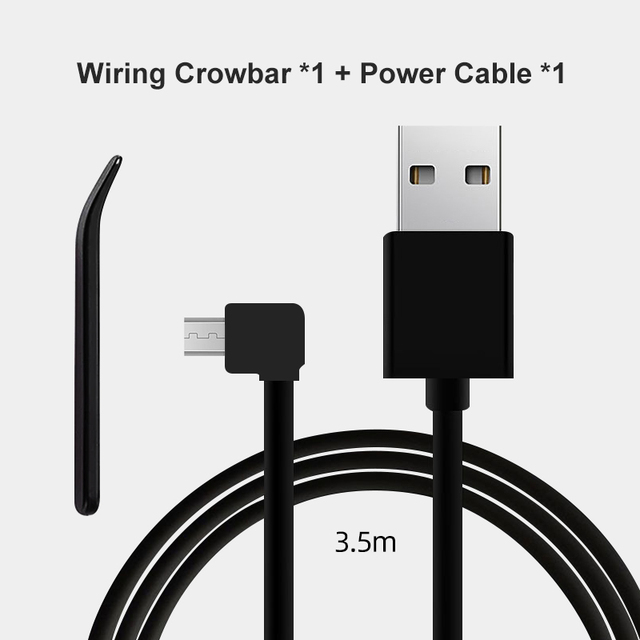 Зарядный кабель для 70mai 4K A800S для 70mai A500S 1S D06 D07 D10 M300 Кабель Micro USB для автомобильного видеорегистратора