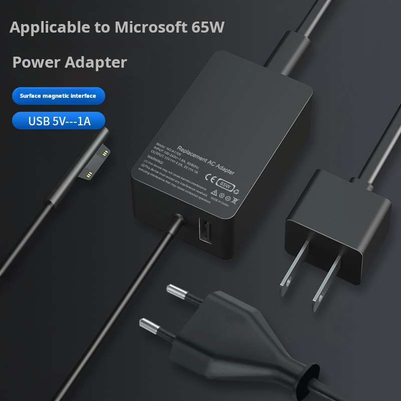 Zasilacz 65W 15V 4A do Microsoft Surface Pro4/5/6/7/8/9 Laptop1/2/3/4 Go1/2/3 BooK Ładowarka do 1866 1867 1706 1800 1796