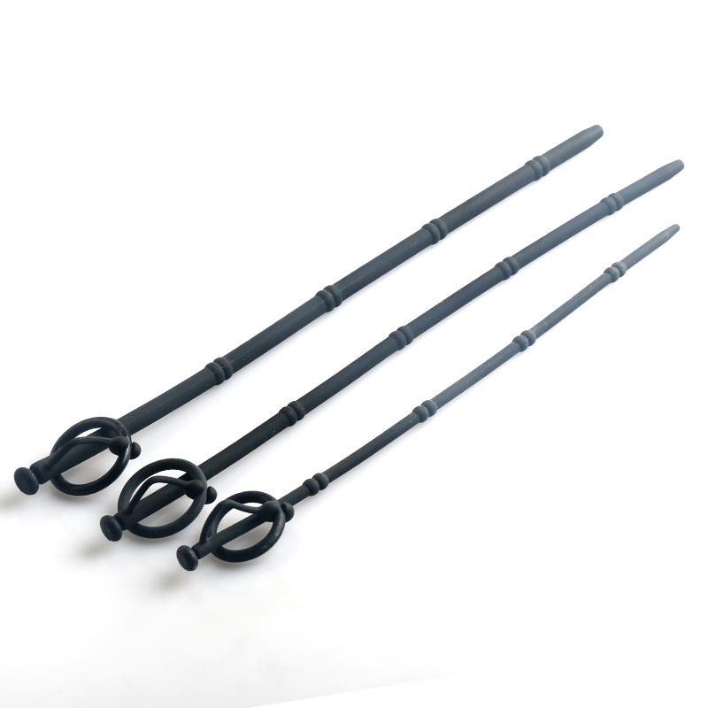 Dilatador de sonidos uretrales de silicona suave, tapón para pene, Juguetes sexuales, estimulador de palo de ojo de caballo, catéter uretral, masturbador masculino