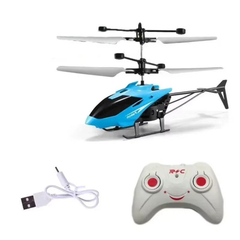 Zdalnie bezpieczne, odporne na upadek helikoptery RC Drone akumulator Mini RC Drone zabawki dla dzieci z skrzydłami w losowych kolorach