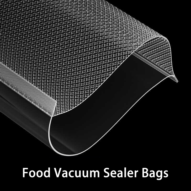 Sacos seladores a vácuo de alimentos de 5m de comprimento, 7 camadas coestruídas, perfeitas para congelar carne, peixe, legumes-sacos de armazenamento a vácuo duráveis