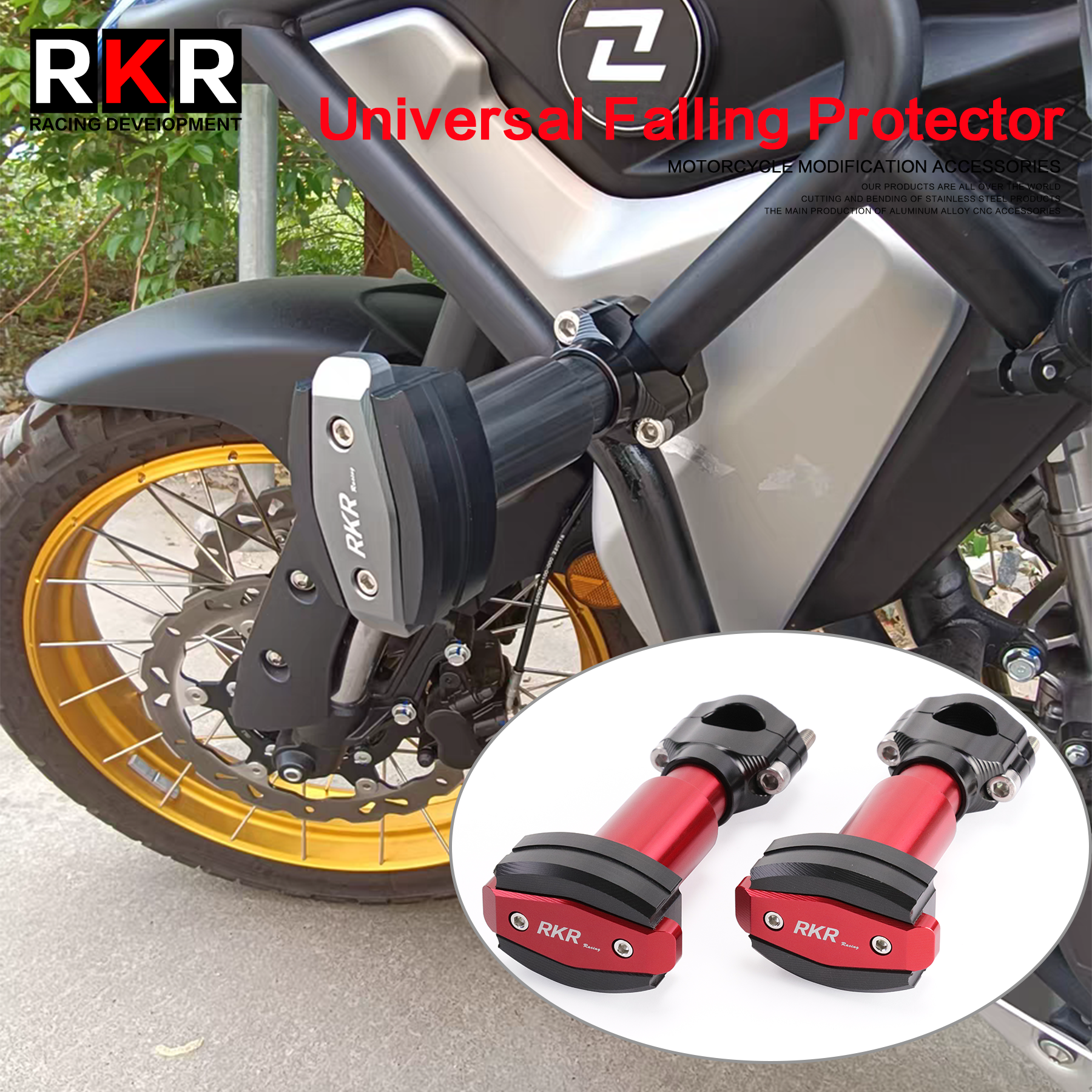 Protection universelle contre les chutes modifiée pour moto, cadre coulissant, pince de Protection contre les chocs, tige Anti-chute, bâton Anti-chute