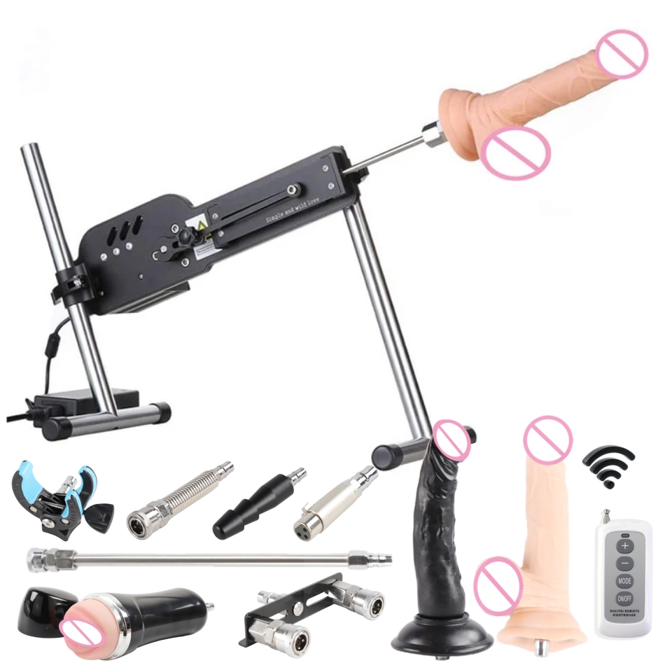 Mesin Seks FREDORCH untuk Wanita Mesin Masturbasi Nirkabel Tanpa Suara dengan Lampiran Dildo Vac-U-Lock Mainan Seks untuk Pria