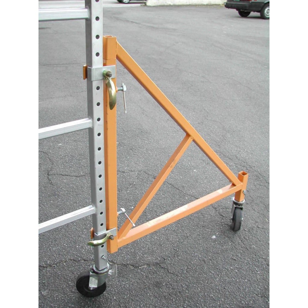 Scaffold 33" Steel Swivel Outrigger for 18' Baker-Style Scaffold - Set of 4
