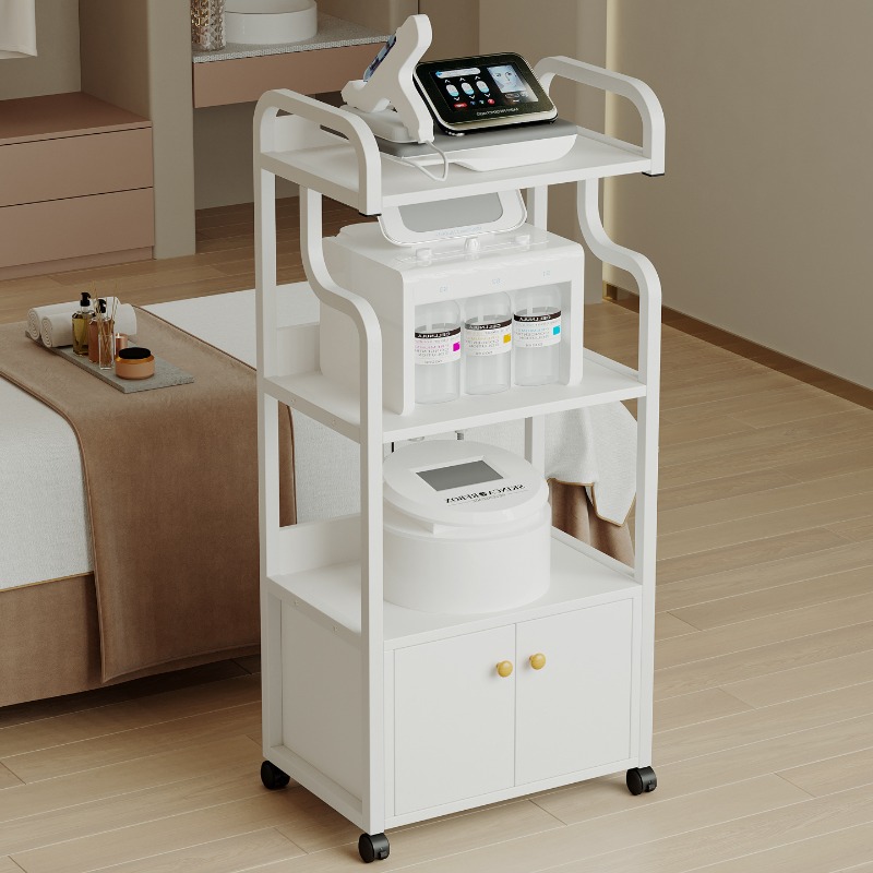 Carrito de Almacenamiento Móvil para Salón de Belleza, Carrito Multiusos para Instrumentos y Equipos de Belleza, Carrito con Ruedas para Salón
