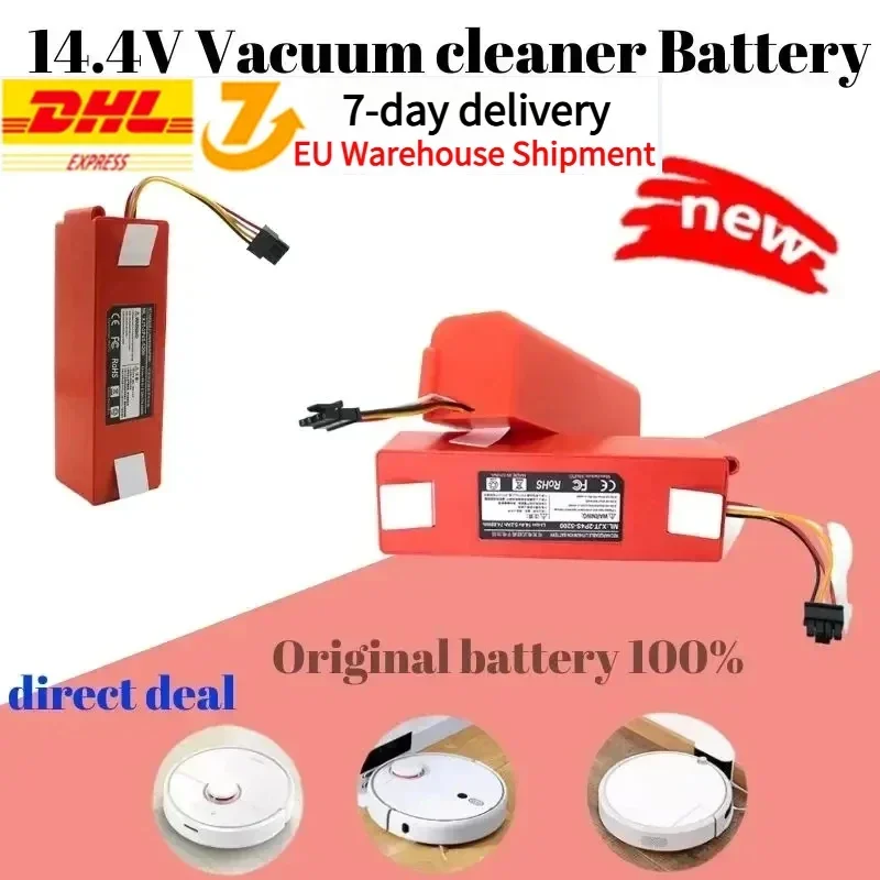 12800 mAh Robotic Staubsauger 14,4 v Ersatz Batterie Für Xiaomi Roborock S55 S60 S65 S50 S51 S5 MAX S6 teile s50 batterie