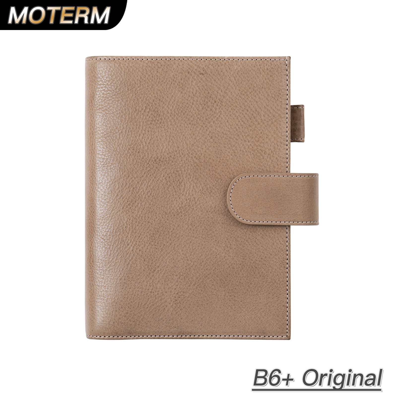 Moterm-funda Original B6 Plus de cuero curtido vegetal de grano completo para cuaderno B6 Stalogy, organizador, Agenda, diario