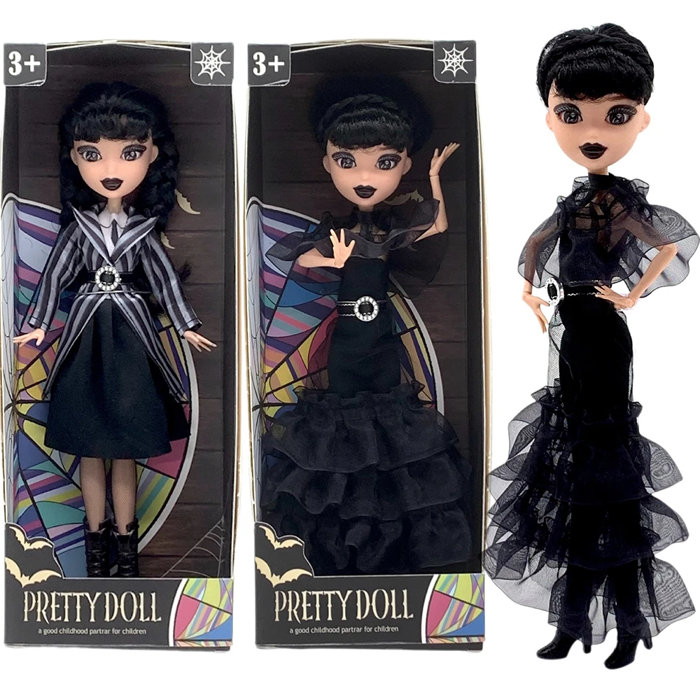 Nueva figura de miércoles Addams, juguete bonito, familia Addams, decoración de habitación de muñecas, modelo calmante para niños, juguetes para niños y niñas, regalo de cumpleaños