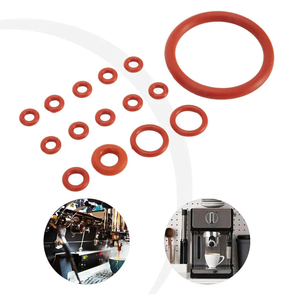 15 Uds junta tórica de silicona conector de boquilla junta tórica de sellado de goma para pieza de máquina de café automática Saeco piezas de cocina