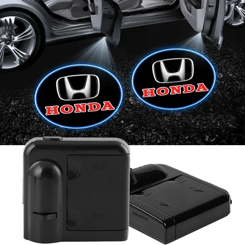 Samochodowe lampki powitalne LED HD z projekcją logo na drzwi, do Hondy Civic Accord CRV HRV Jazz City Odyssey Jade Vezel