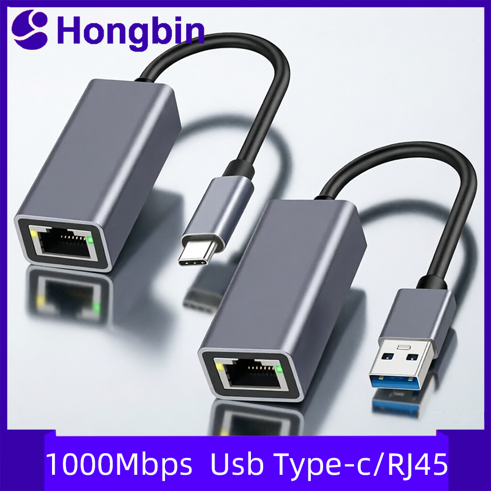 USB Type-C イーサネットアダプター 1000Mbps USB 3.0 RJ45 ネットワークカード MacBook PC Windows XP 7 8 10 Android USB LAN インターネットケーブル対応