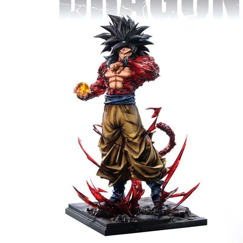 Аниме-фигурка Dragon Ball Z SSJ4 Гоку со сменными руками, Супер Сайян 4 Гоку, коллекционная модель из ПВХ, игрушки, подарки