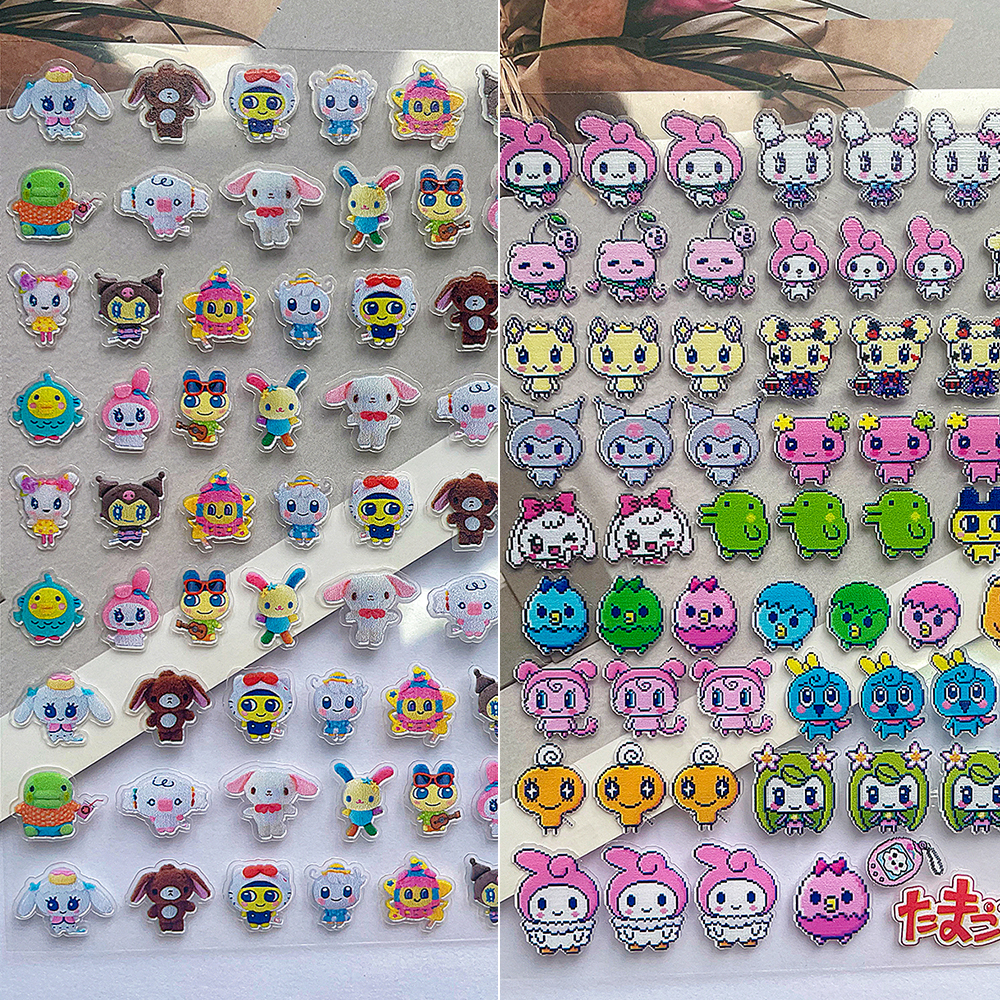 Pvc Y2k Super Mini Cute Pattern Luggage Tags Stickers Nail Art Waterproof Diy Suitcase Loptop Bottle Journal Phone Friends Gifts