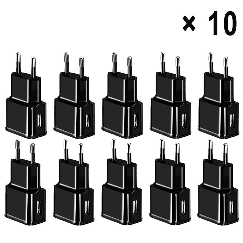 Зарядное устройство USB, 5 В, 2 А, 10 шт., для Samsung A12, A32, A52, A72, 5G, S10, S9, S8 +, S7, S6, S5