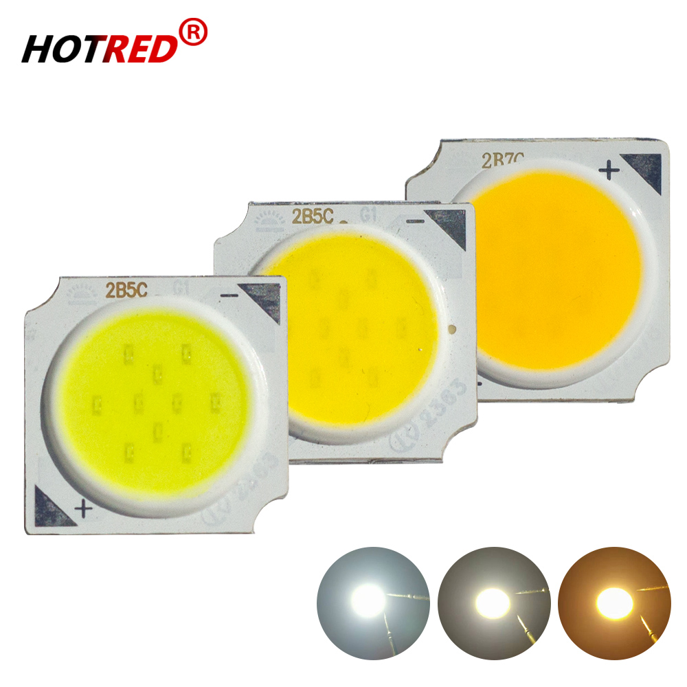 Grânulos de luz de superfície branca fria e quente, LED COB Spotlight, Downlight Lamp, 3W, 5W, 7W, 10W, 12W, 13mm dentro, 11mm, frio, morno, branco, 10 PCes