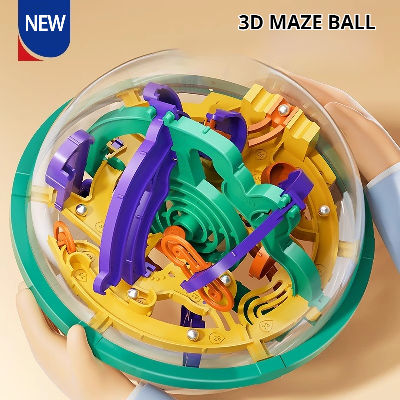 Большой 299 уровней 3D-головоломка с мячом-лабиринтом, игрушка Монтессори, сжигающий мяч для мозга, вызов препятствий, тренировка мышления, лабиринт, игрушка, подарки