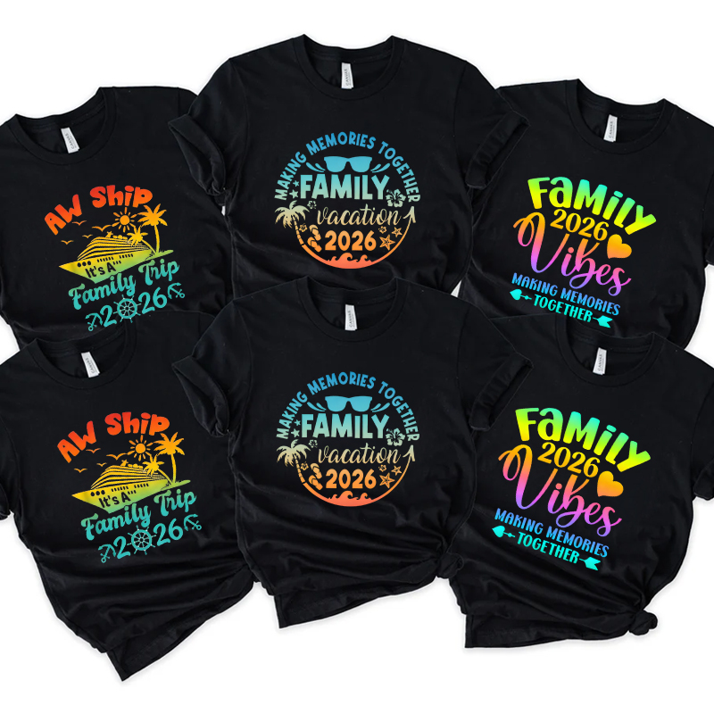 Camisetas de Verão 2026 para Férias em Família: Crie Memórias Juntos com Estampas em Degradê – Roupas Femininas para Viagens e Cruzeiros