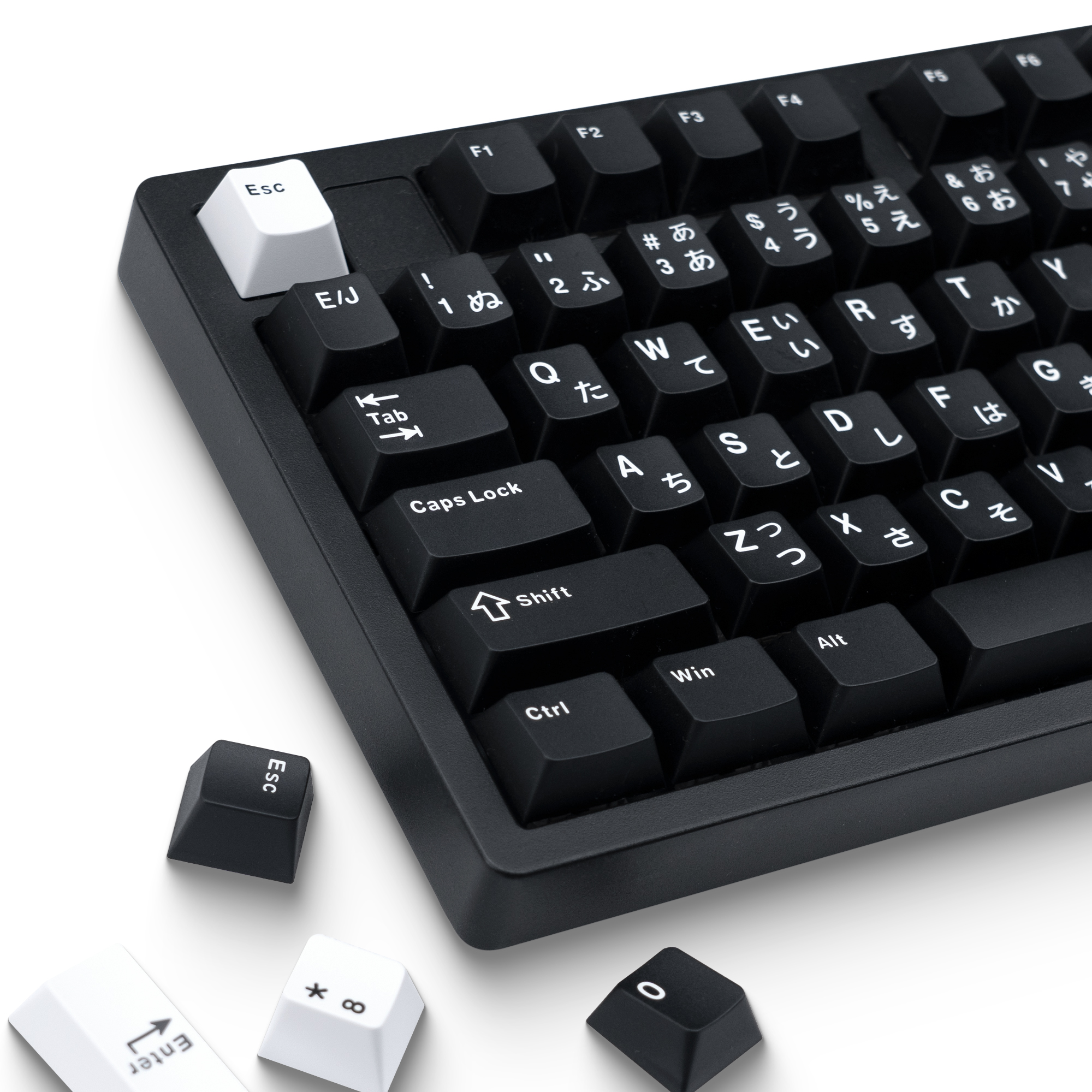 XVX Cherry Profile Keycaps disposition japonaise JIS noir PBT Keycap ne brille pas à travers le clavier mécanique Double Shot Keycap 153 touches