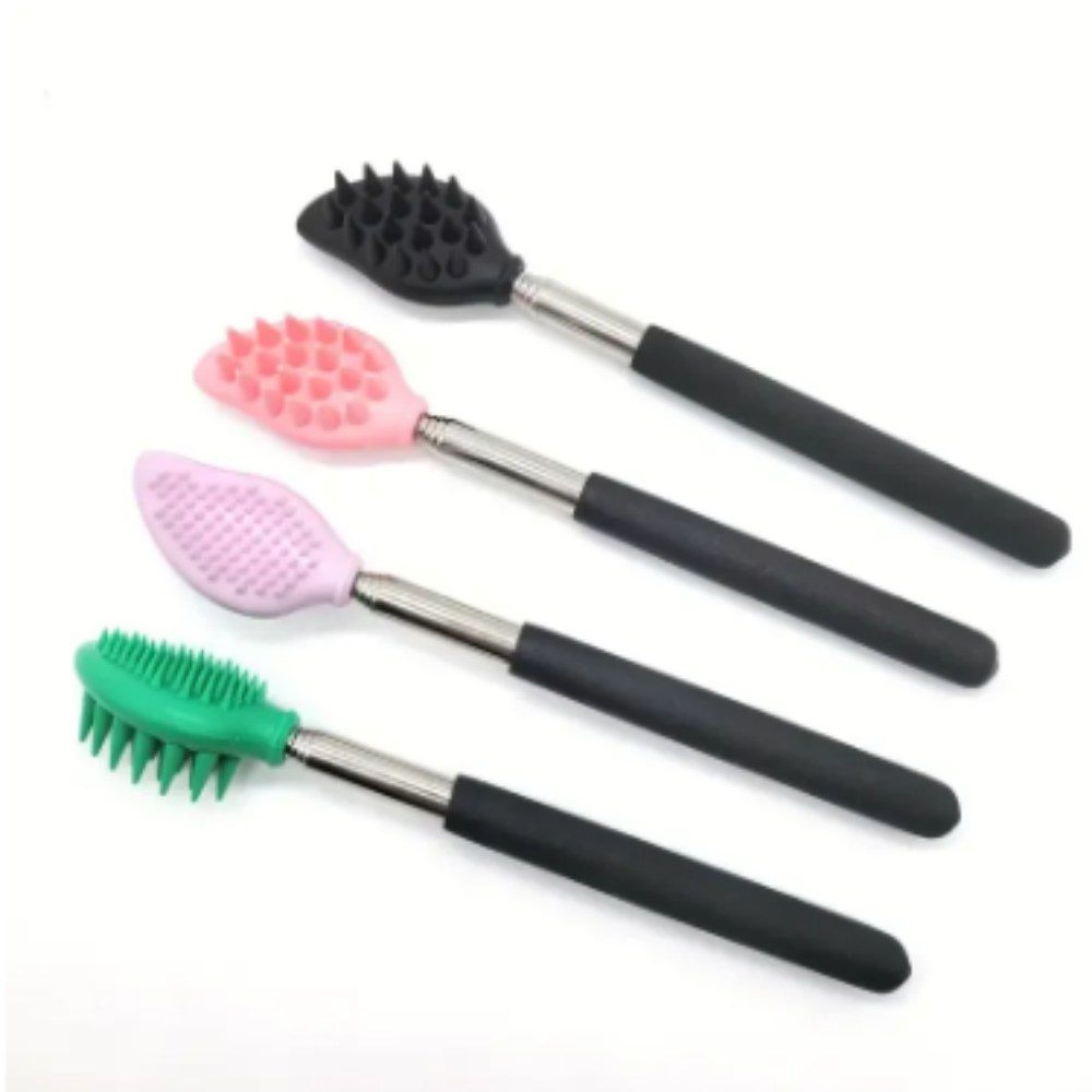1pc telescópica volta scratcher, coçar backscratcher massageador kit raspador traseiro extensível telescópico coceira produtos de saúde