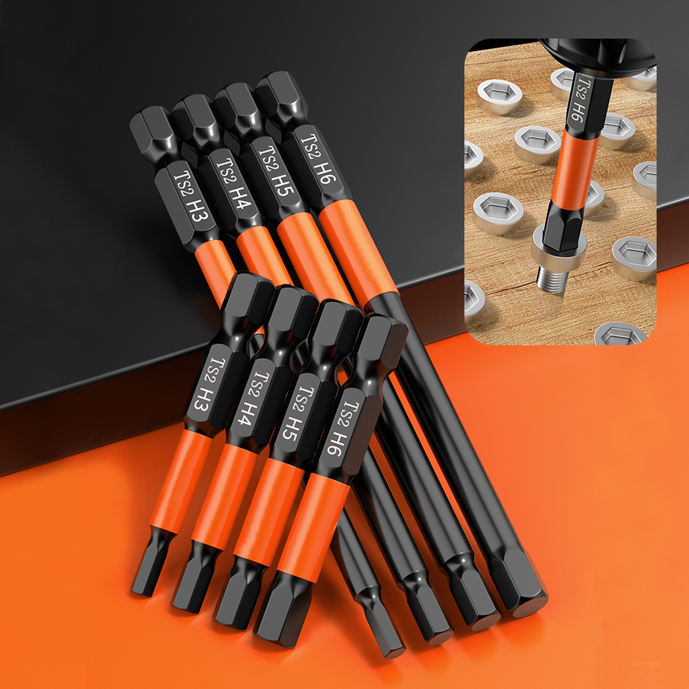 1 Pc 1/4" Hexagon Screwdriver Bit Quick Change Impact Driver Power Drill  Strong Magnetic Repair Tools Metric Magnetic Screwdriv