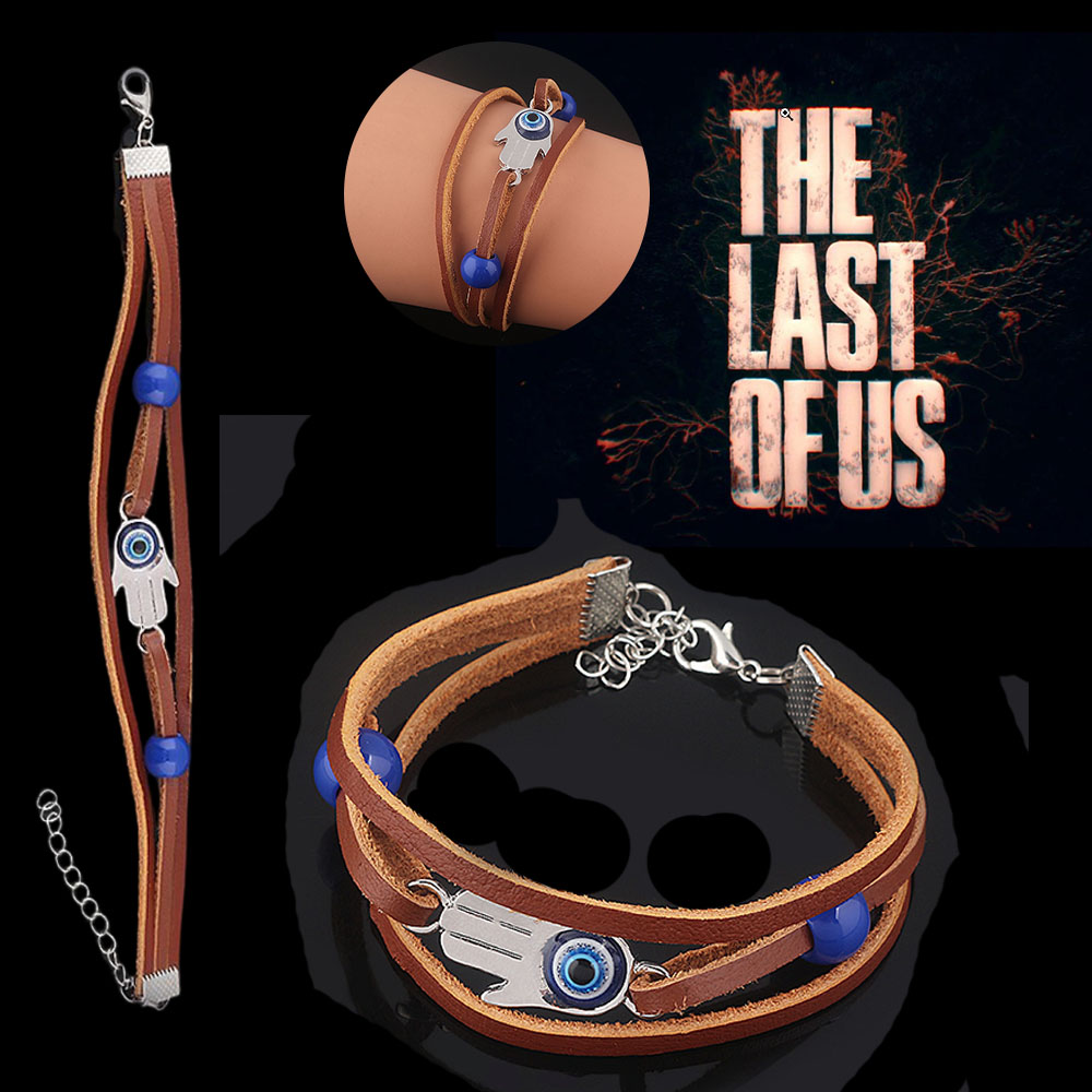 The Last of Us Parte 2 Jogo Cosplay Pulseira, Ellie, Dina, Hamsa, Mau-olhado, Pulseiras De Couro, Pulseiras Encantos, Adereços, Figura Presentes